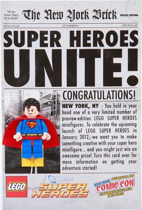LEGO Produktset COMCON017-1 - Superman (NYCC 2011 exclusive)