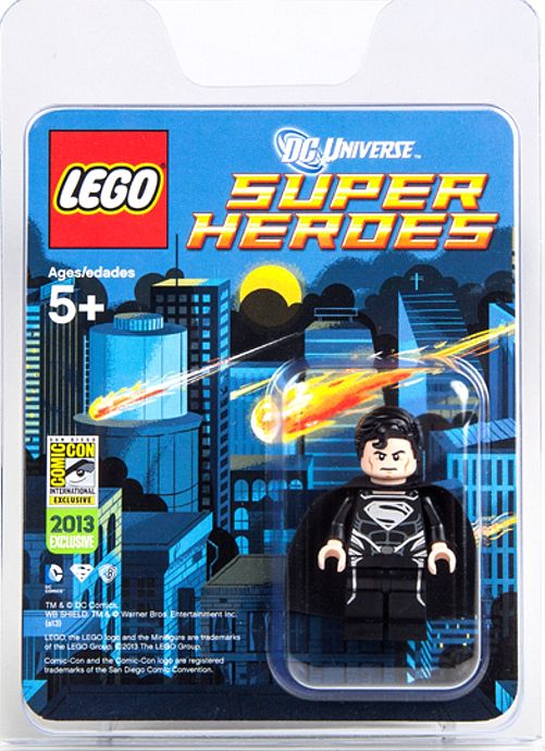 LEGO Produktset COMCON029-1 - Black Suit Superman Minifigure (SDCC 2013 Exclusive)