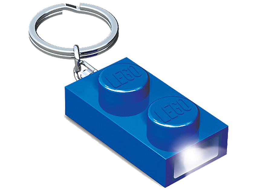 LEGO Produktset 5004262-1 - 1x2 LEGO Stein-Schlüsselanhänger mit Licht Blau