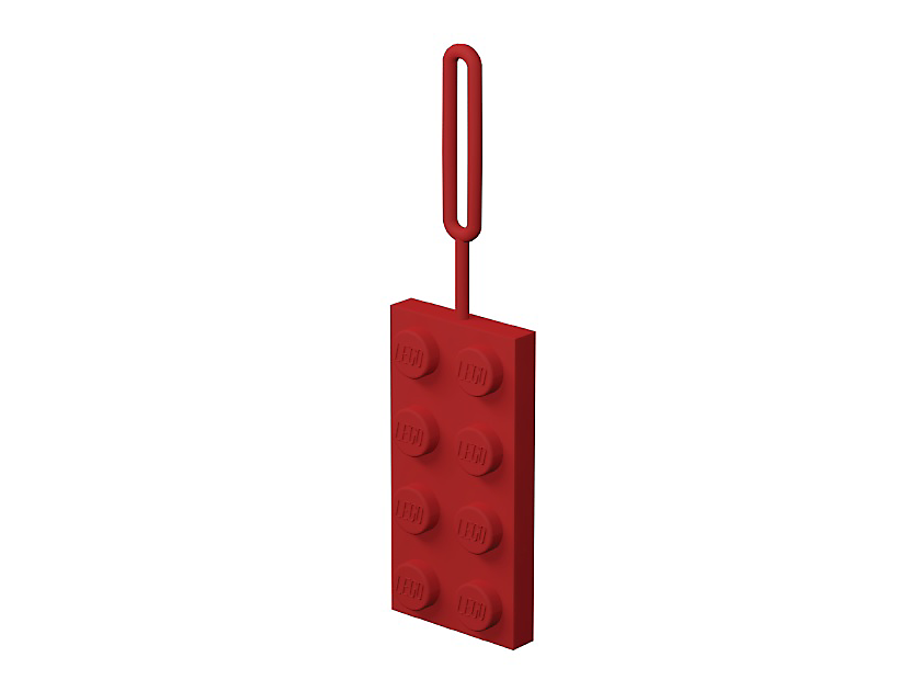 LEGO Produktset 5005340-1 - 2x4 Red Silicone Luggage Tag