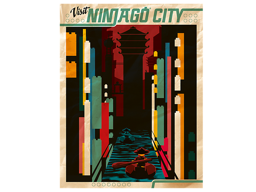 LEGO Produktset 5005431-1 - LEGO NINJAGO City Poster