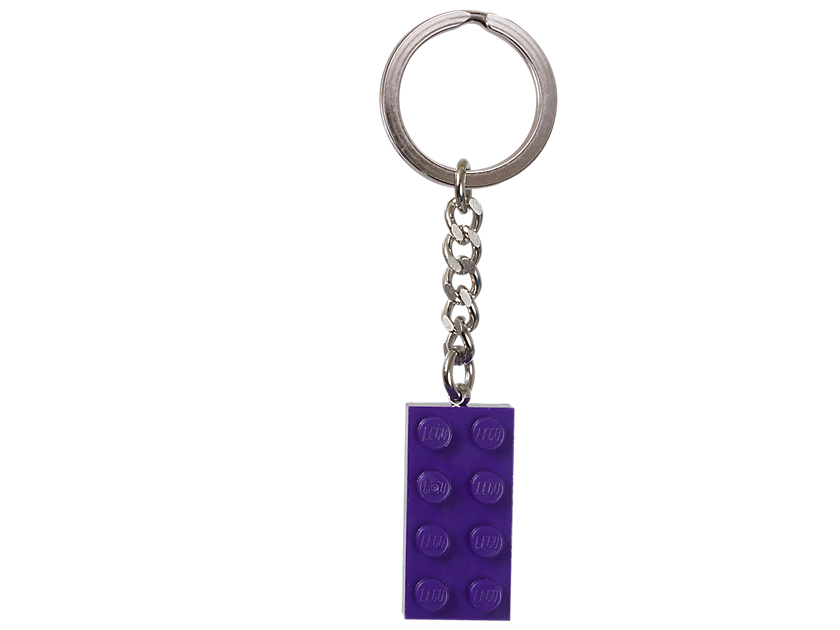 LEGO Produktset 853379-1 - LEGO Stein Schlüsselanhänger in Violett