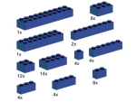 Bild für LEGO Produktset  10009 Sortiment blaue Steine (8er,2er,ect)