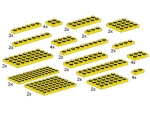 Bild für LEGO Produktset  10012 Sortiment gelbe Platten (lang, quadratisch: