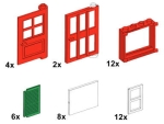 Bild für LEGO Produktset  10044 Fenster und Türenset (tütchen) 44-tlg.