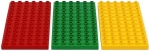 Bild für LEGO Produktset  Duplo 2198 - 3 Bauplatten - rot / grün / gelb
