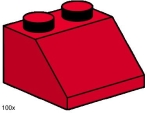Bild für LEGO Produktset 2x2 Roof Tiles Steep Sloped Red