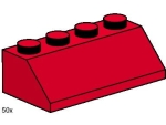 Bild für LEGO Produktset 2x4 Roof Tiles Steep Sloped Red