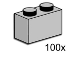 Bild für LEGO Produktset 1x2 Light Grey Bricks