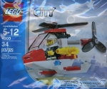 Bild für LEGO Produktset  City: Mini Feuer Hubschrauber Setzen 4900 (Beutel