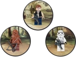 Bild für LEGO Produktset Han Solo, Chewbacca and Stormtrooper Magnets