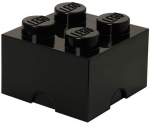 Bild für LEGO Produktset Schwarzer LEGO® Aufbewahrungsstein mit 4 Noppen