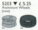LEGO Produktset 5203-1 - Technic Alloy Wheels (and Tyres)
